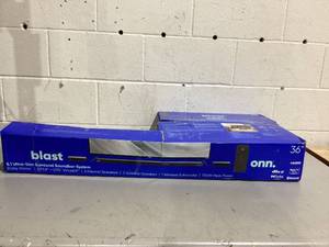 lot 725 image: onn. 5.1 Ultra-Slim Surround Soundbar System with Dolby Atmos, Wireless Subwoofer and Wireless Satellite Speakers, 36