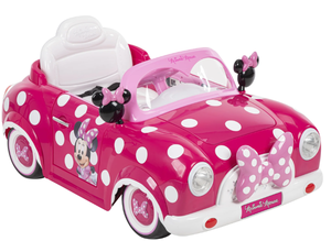 lot 12 image: Huffy Disney Minnie Mouse Battery-Powered Ride-On Car, 6V, Kids Ages 3