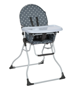 lot 76 image: Babideal Dinah Portable Highchair, Gray Dot, Toddler