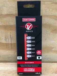 lot 64 image: Craftsman MM Hex Bit Sockets Model # CMMT17720W 1129244