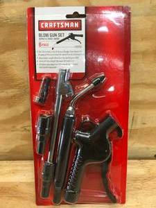lot 81 image: Craftsman 6 Piece Blow Gun Set