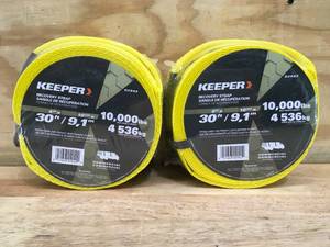 lot 87 image: Lot of 2 - Keeper Recovery Strap Model # 02942