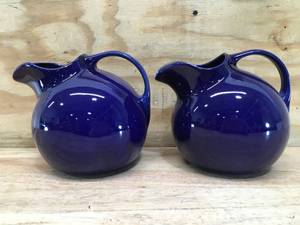 lot 131 image: Lot of 2 - Blue Water Jugs