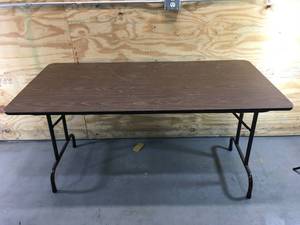 lot 108 image: Brown Folding Table