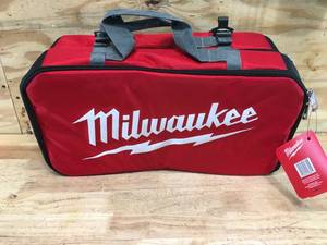 lot 20 image: Milwaukee WetDry Shop Vacuum Tool and Attachment Storage Bag Model # 49-90-2019