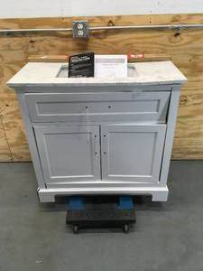 lot 109 image: Doveton 36 Vanity with Marble Top