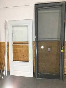 lot 123 image: Lot of 2 Storm Doors