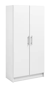 lot 37 image: PREPAC Wood Freestanding Garage Cabinet in White (32 in. W x 65 in. H x 16 in. D)