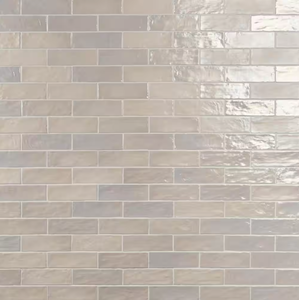 lot 5A image: Lot of 10 Boxes of - Amagansett Sand Dune Cream 2-12 x 7-34 Mixed Finish Ceramic Subway Wall Tile