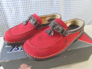 (BS) Pair of Born Shoes in Red Sued...