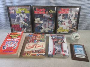 (D-3) Assorted Sports Framed Magazi...