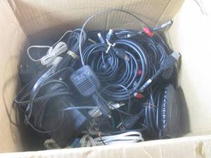 (A-3) Box Full of Assorted Cables, ...