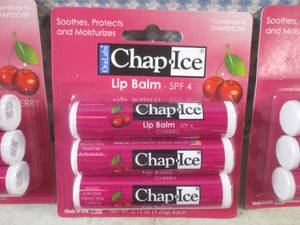(EC1) 12 - 3-Packs of Cherry Chap-I...