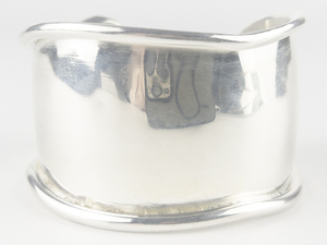 lot 24 image: Huge Wave Sterling Silver Statement Cuff Bracelet.Low Reserve