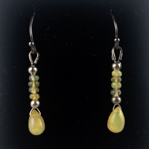 lot 40 image: NEW OLD STOCK&nbspOpal Sterling Silver French Wire Dangle Earrings Estimated Replacement Value $200.