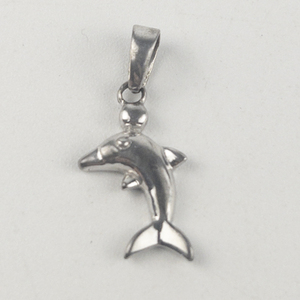 lot 238 image: Dolphin sterling silver pendant (no chain).