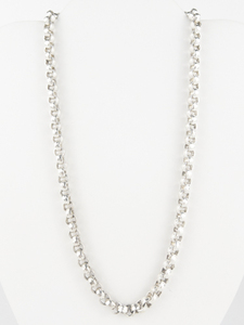 lot 272 image: Rolo Link 999 Silver Chain Necklace.