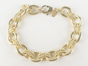 lot 279 image: MILOR Status Link Stainless Steel Bracelet.