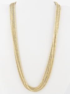 lot 340 image: CHATEAU DARGENT Fancy Link  Vermeil Multi-Strand Necklace.