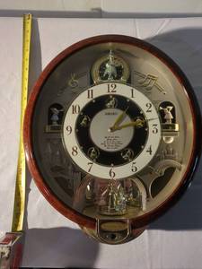 lot 23 image: Seiko Charming Bell Musical Wall Clock with Melodies - Works