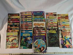 lot 28 image: Vintage Charlton Comics Lot 43 Comics Ghost Manor Elfquest Doomsday