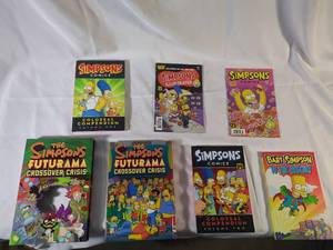 lot 68 image: Collection of Simpsons Comics and Futurama Crossover Exclusive Books