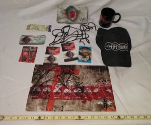 lot 131 image: Roger Waters The Wall Live Signed Tour Memorabilia Lot with VIP Passes