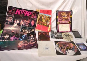 lot 132 image: Vintage Rock Memorabilia Posters, Dio Art, Beatles Photo Book Collectible