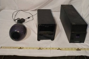 lot 149 image: iHome Speaker, Disk Storage Tower, ULTRA UPS Power Backup System