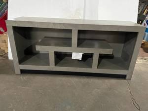 lot 91 image: Modern Gray Media Console
