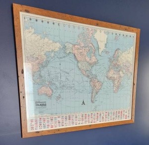 lot 62 image: Vintage World Map