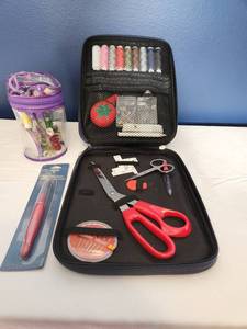 lot 97 image: All-in-One Sewing Kit with Tools