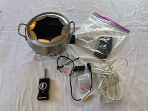 lot 121 image: Cuisinart Electric Fondue Set