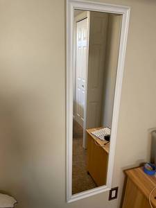 lot 252 image: Full-Length Wall Mirror White