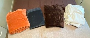 lot 255 image: King Sheet & 3 Microfleece Blankets