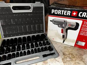 lot 327 image: Porter-Cable Impact Wrench & Neiko Socket Set