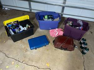 lot 338 image: Camping Equipment Lot Grill, Stove, Gear