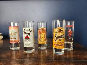 lot 166 image: Pottery Pieces and Various Shot Glasses