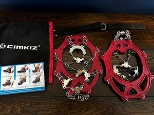 lot 109 image: Red Crampons Ice Cleats Large