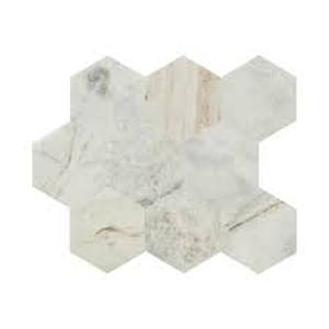 lot 29 image: Lot of 13 MSI Arabescato Venato Peel and Stick Mosaics  Customer Returns See Pictures