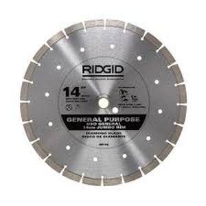 lot 40 image: RIDGID 14 in. Segmented High-Rim Diamond Blade Customer Returns See Pictures