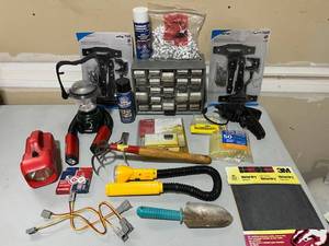 Assorted Tools and Hardware Lot