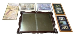 Vintage Artwork and Mirror Lot