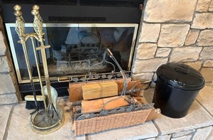 Fire Place Tools & Accessories Lot