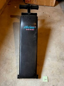 Life Gear Sit-up Decline Bench in Used Condition - Located in Basement