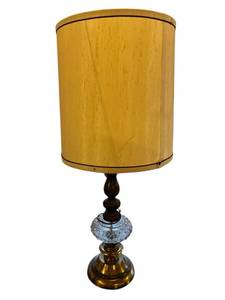 Vintage Brass Base 32 Lamp - Located in Basement