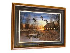 29 x 39 Framed Jim Hansel Passing Through Art Print - Located in Basement