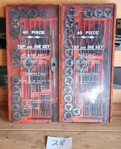 2- 40 PIECE TAP & DIE SETS