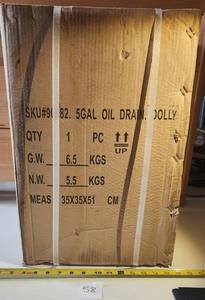 NEW IN BOX 5 GALLON OIL DRUM DOLLY