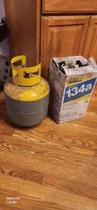 134A NIB 30 LB CYLINDER & RECOVERY TANKK